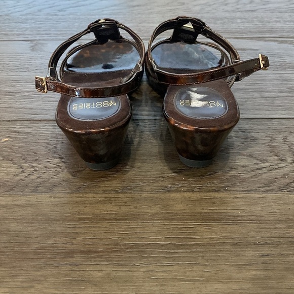 NEW Mootsies Tootsies Brown Marbled Small Wedge Sandals | Size 10 - Picture 12 of 12